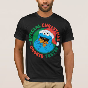 Cookie Monster   Officiell jul Cookie Tester T Shirt