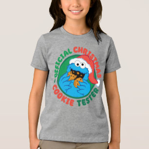 Cookie Monster   Officiell jul Cookie Tester T Shirt