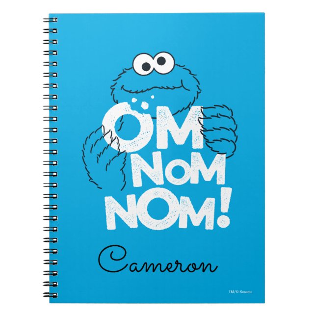 Cookie Monster | Om Nom Nom! Anteckningsbok Med Spiral (Framsidan)