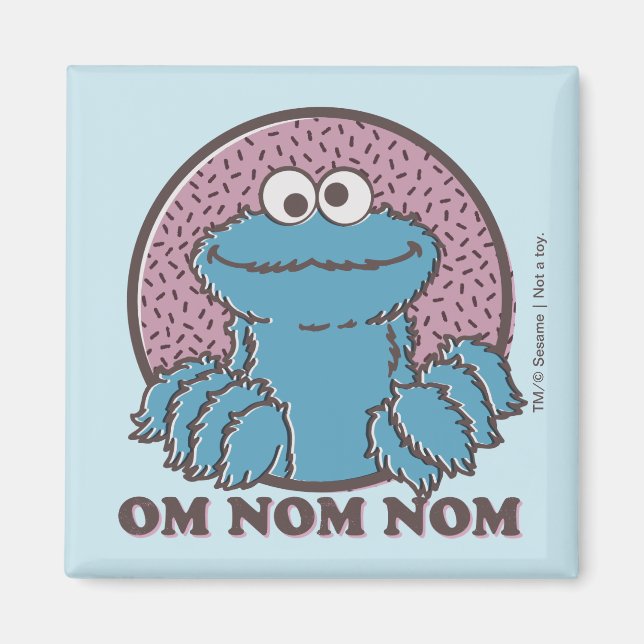 Cookie Monster | Om Nom Nom Magnet (Framsidan)