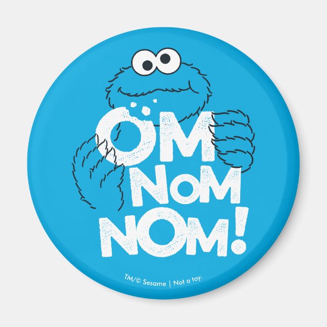 Cookie Monster | Om Nom Nom! Magnet (Framsidan)
