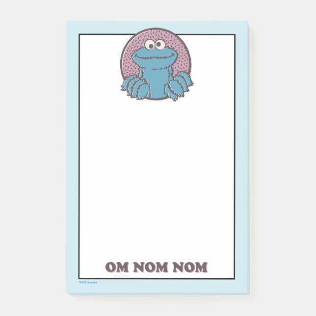 Cookie Monster | Om Nom Nom Post-it Block (Framsida)