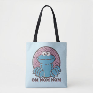 Cookie Monster   Om Nom Nom Tygkasse