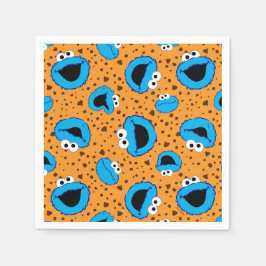 Cookie Monster on Cookie Pattern Pappersservett