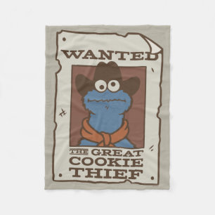 Cookie Monster   Önskad Poster Fleecefilt