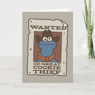 Cookie Monster Önskad Poster Kort