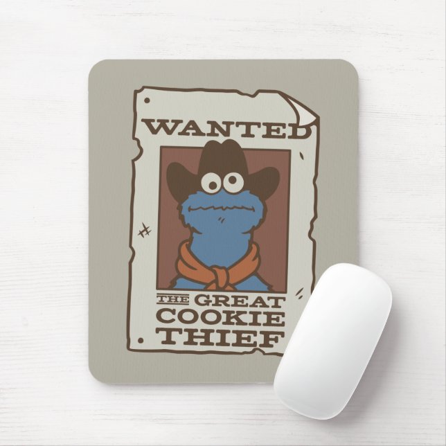 Cookie Monster | Önskad Poster Musmatta (Med mus)