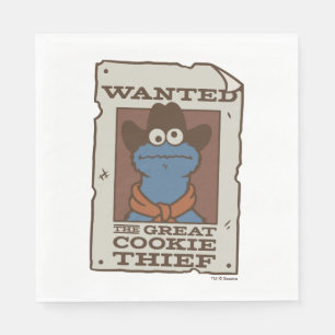 Cookie Monster   Önskad Poster Pappersservett