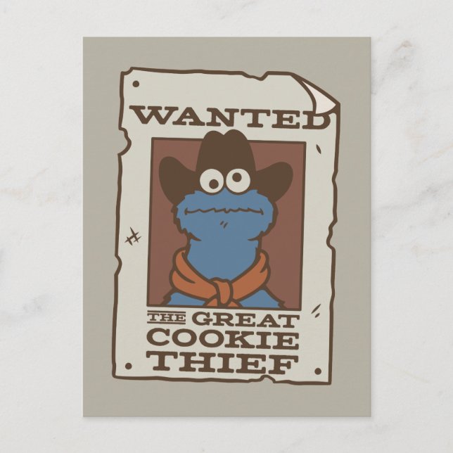 Cookie Monster | Önskad Poster Vykort (Framsida)
