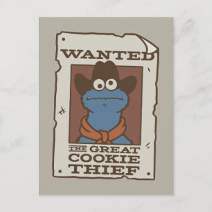 Cookie Monster Önskad Poster Vykort