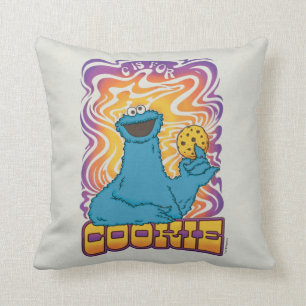 Cookie Monster   Psykedelisk Kudde