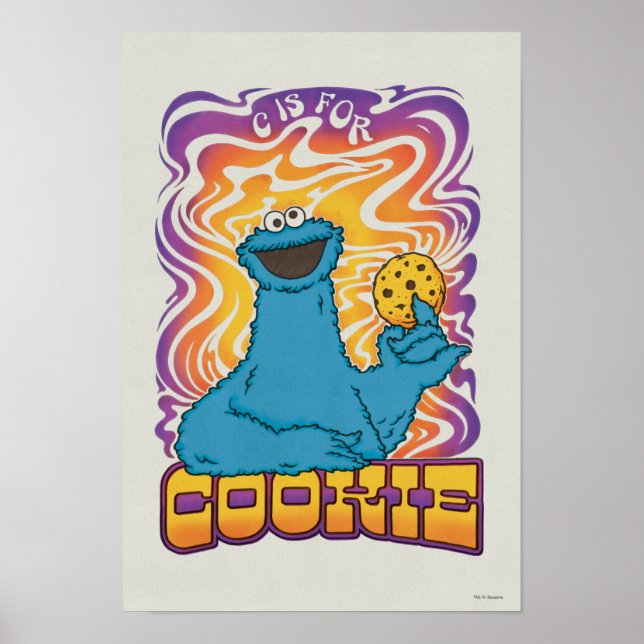 Cookie Monster | Psykedelisk Poster (Framsidan)