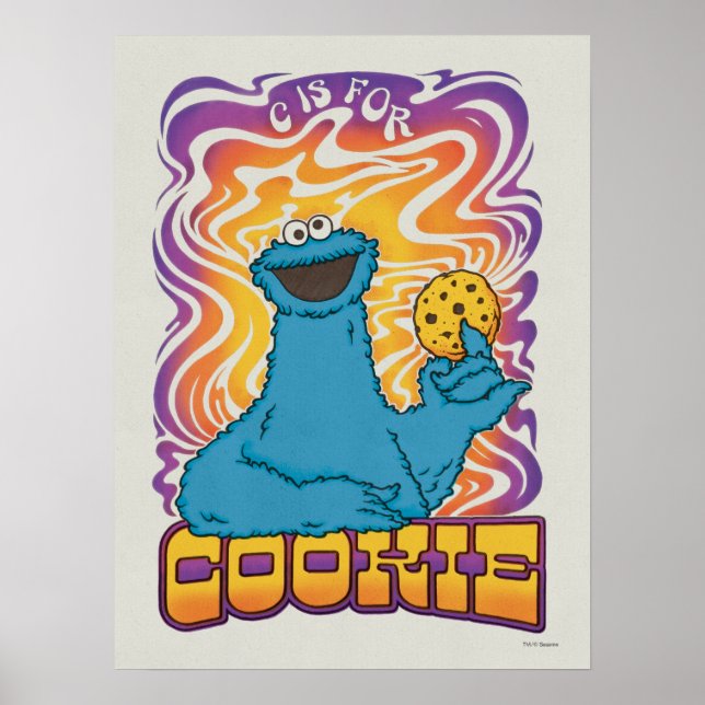 Cookie Monster | Psykedelisk Poster (Framsidan)