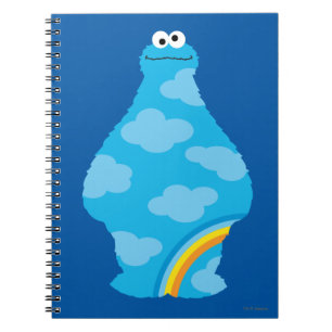 Cookie Monster Regnbågar Anteckningsbok Med Spiral