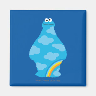 Cookie Monster Regnbågar Magnet