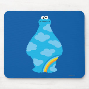 Cookie Monster Regnbågar Musmatta
