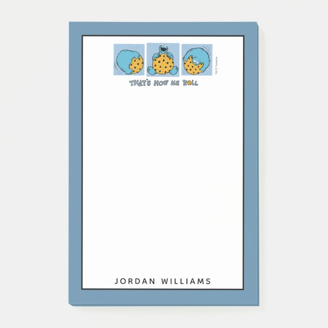 Cookie Monster | Så här rullar jag Post-it Block (Framsida)