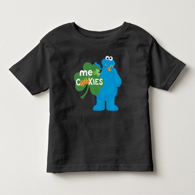 Cookie Monster | Shamrock Kärlek T Shirt (Framsida)