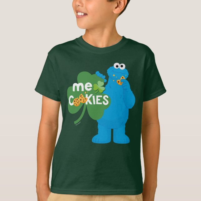 Cookie Monster | Shamrock Kärlek T Shirt (Framsida)
