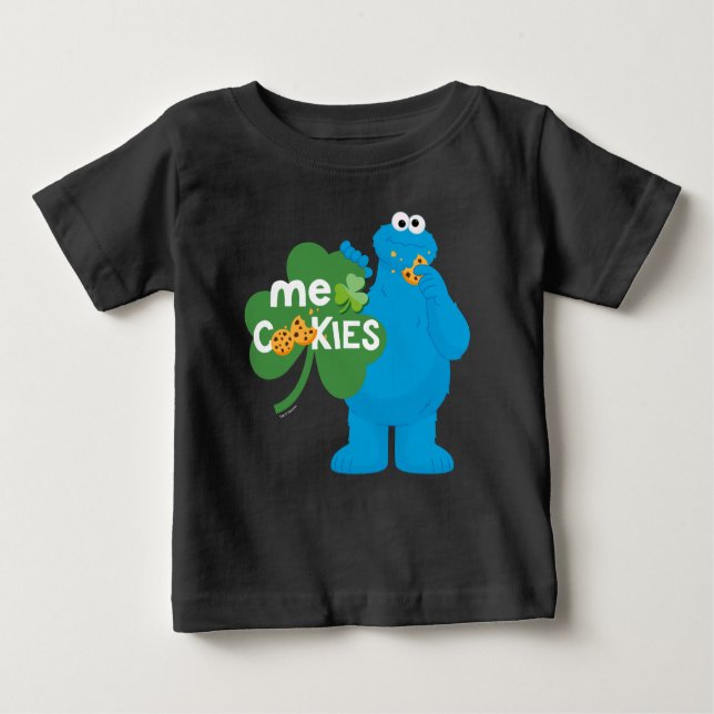 Cookie Monster | Shamrock Kärlek T Shirt (Framsida)