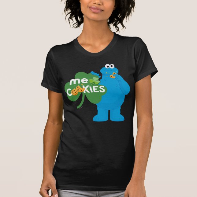 Cookie Monster | Shamrock Kärlek T Shirt (Framsida)