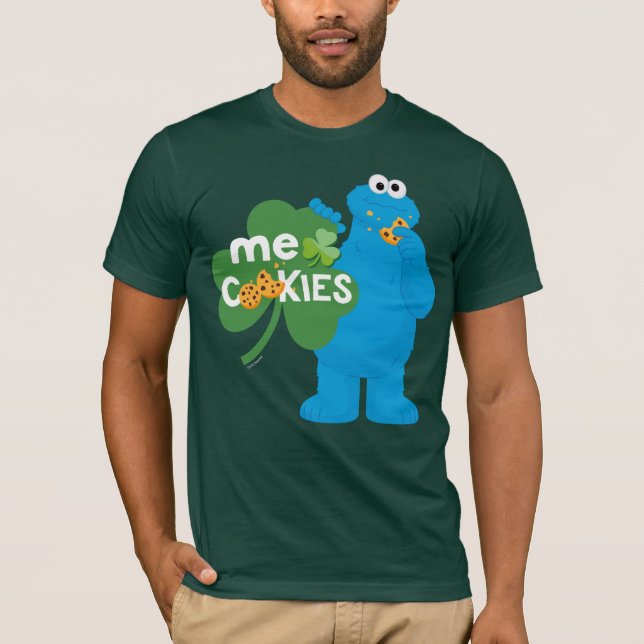 Cookie Monster | Shamrock Kärlek T Shirt (Framsida)