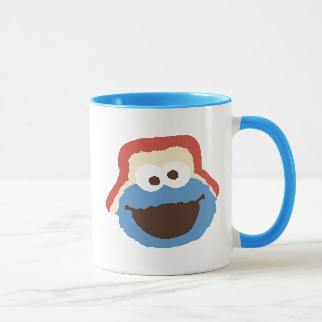 Cookie Monster Skogs Ansikte Mugg (Höger)
