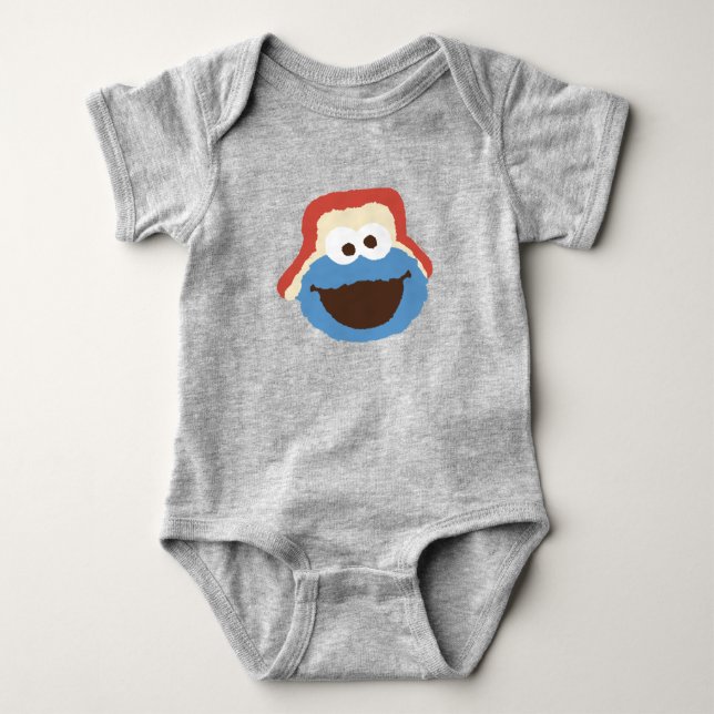 Cookie Monster Skogs Ansikte T Shirt (Framsida)