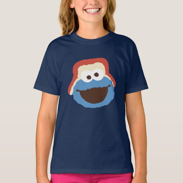 Cookie Monster Skogs Ansikte T Shirt (Framsida)