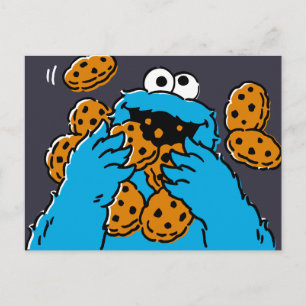 Cookie Monster som äter alla kakor Vykort