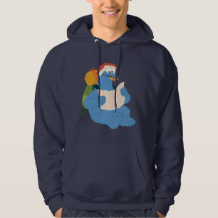 Cookie Monster som läser Karta Hoodie