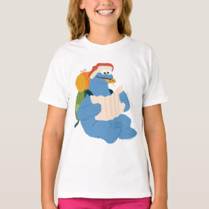 Cookie Monster som läser Karta T Shirt