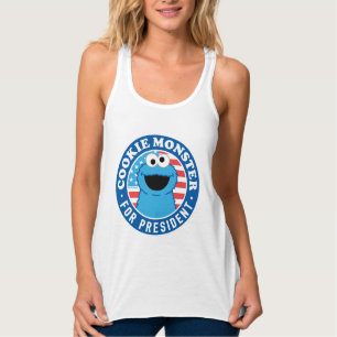 Cookie Monster som president Linne Med Racerback