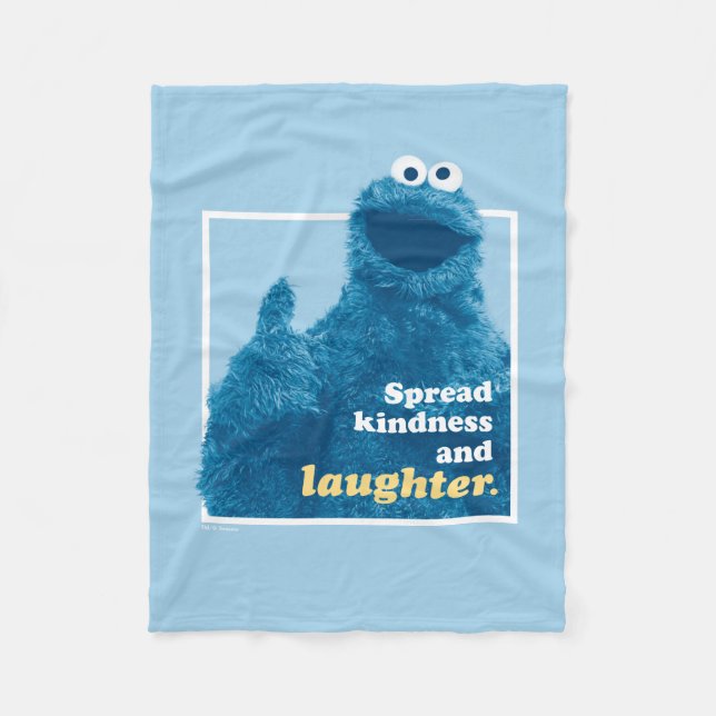 Cookie Monster | Spread Kindness och Spread Kindne Fleecefilt (Framsidan)