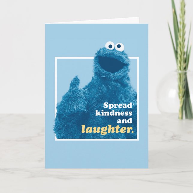 Cookie Monster | Spread Kindness och Spread Kindne Helgkort (Framsida)