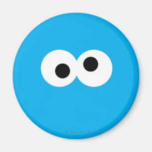 Cookie Monster Stor Ansikte Magnet