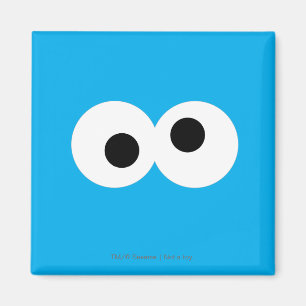 Cookie Monster Stort Ansikte Magnet