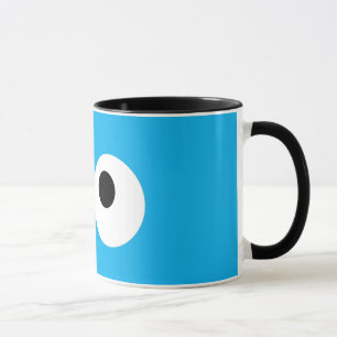 Cookie Monster Stort Ansikte Mugg