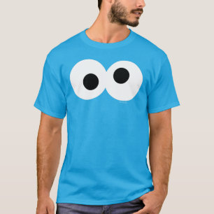 Cookie Monster Stort Ansikte T Shirt