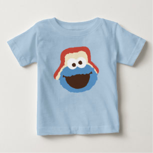 Cookie Monster Träland Ansikte T Shirt