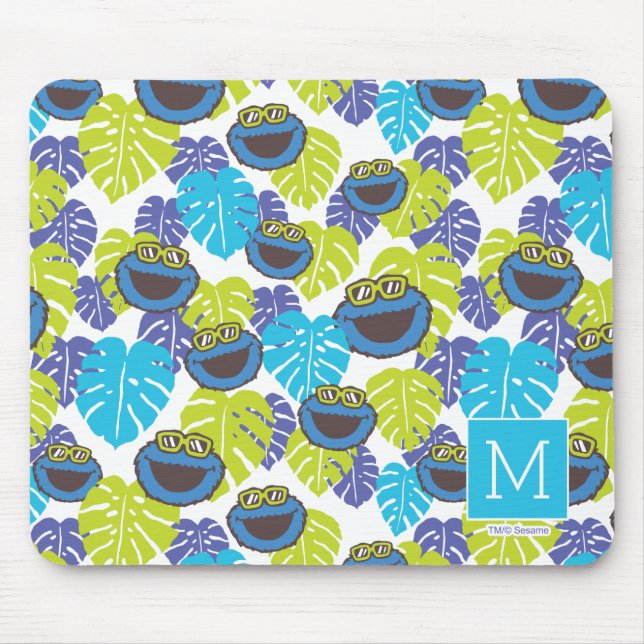 Cookie Monster | Tropiska Mönster Musmatta (Framsidan)