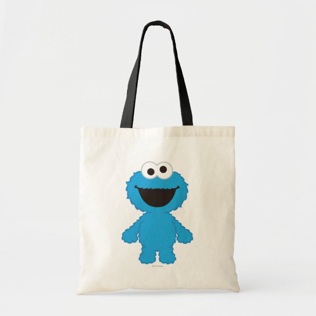 Cookie Monster Ull Stil Tygkasse (Framsidan)