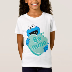 Cookie Monster "Var Min" Alla Hjärtans Dag Godis H T Shirt