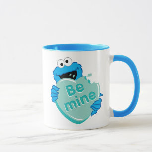 Cookie Monster "Var Min" Alla Hjärtans Dag Godis Mugg
