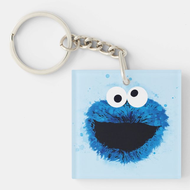 Cookie Monster | Vattenfärgstrend (Framsidan)