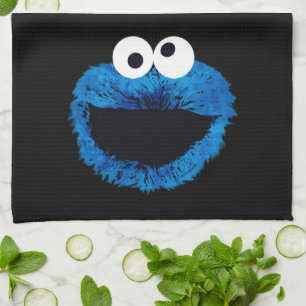 Cookie Monster Vattenfärgstrend Kökshandduk