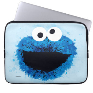 Cookie Monster Vattenfärgstrend Laptop Fodral