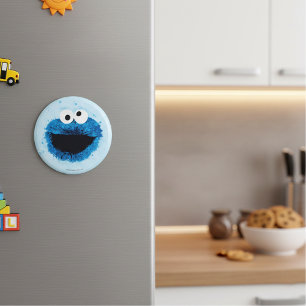 Cookie Monster Vattenfärgstrend Magnet