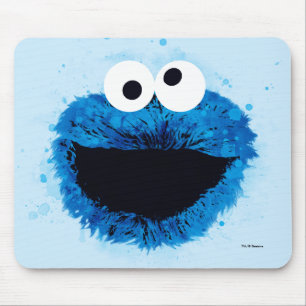 Cookie Monster Vattenfärgstrend Musmatta