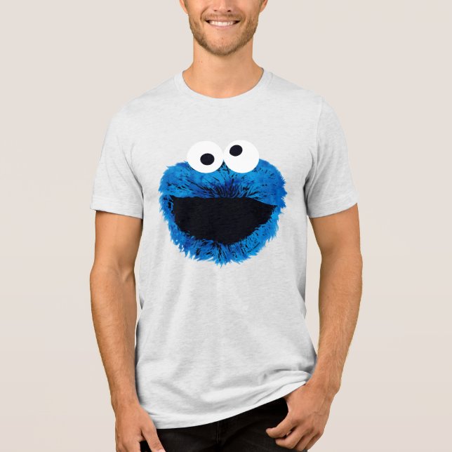 Cookie Monster | Vattenfärgstrend T Shirt (Framsida)